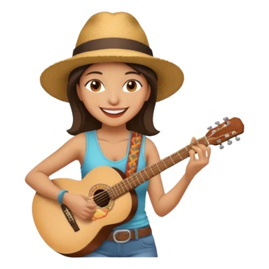 Street Music Performer woman sticker