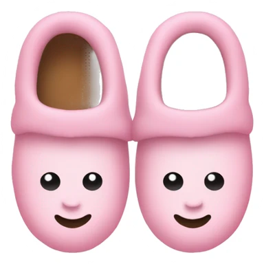 Baby pink Xmas slippers sticker