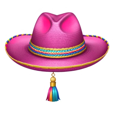 sombrero de  egresados color rosa sticker