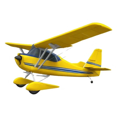 Real airplane cessna modelo 182 yellow sticker