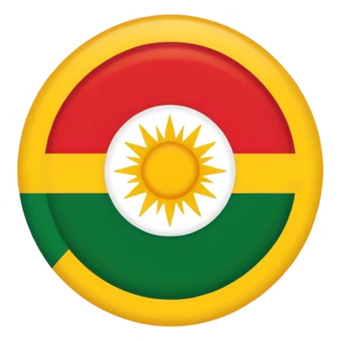 Kurdish flag sticker