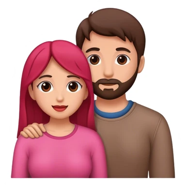 pareja de hombre y mujer enamorados sticker