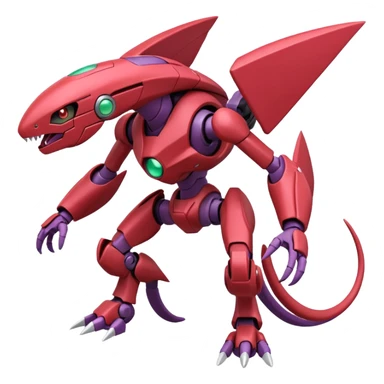 Heliolisk-Cyclizar-Genesect-Pokémon, full body sticker