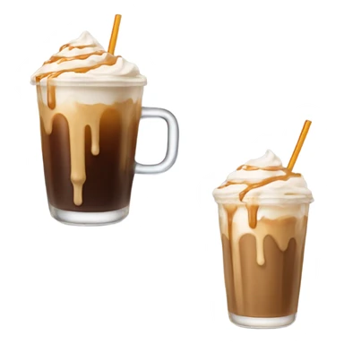 iced caramel coffee  sticker