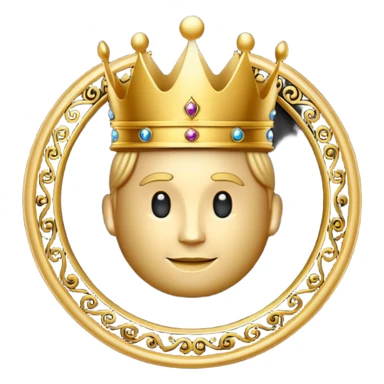 Luxury black and gold circular logo-style emoji, with ornate golden swirls, royal crown on top, bold text in center, glowing golden edges, premium VIP style, dark glossy background, looks like a high-end Telegram bot badge or emblem, no faces, with the text 'VIP24.CC BOT' in golden bold letters sticker