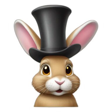 rabbit out of hat sticker