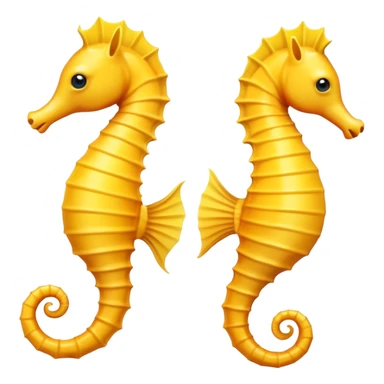 Yellow Seahorse  sticker