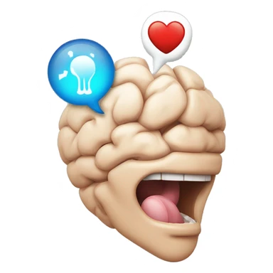 corazón con cerebro y el símbolo de Psicología  sticker