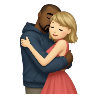 kanye west and taylor swift hug sticker