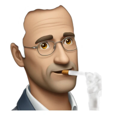 Éric zemour avec un cigare sticker