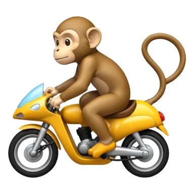 monkey moving at high speed warp speed sticker