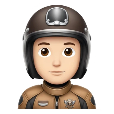 motorcycle biker with helmet sticker