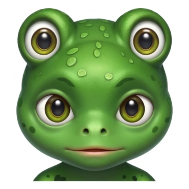 egy fogyatékos békafej ami cuki sticker