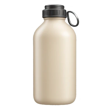 light beige water bottle  sticker