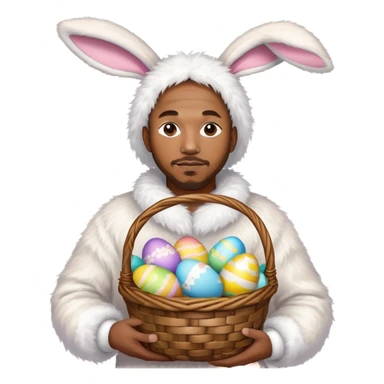 Kendrick Lamar as the Easter Bunny sticker