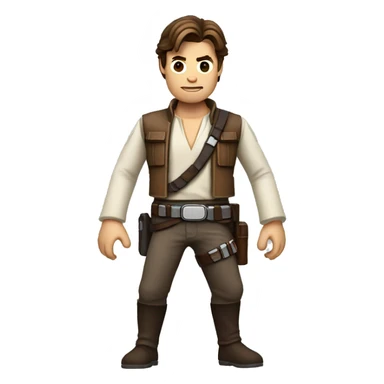 Han solo shrugging sticker