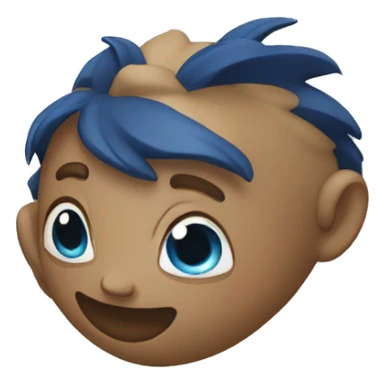 cœur bleu foncé sticker