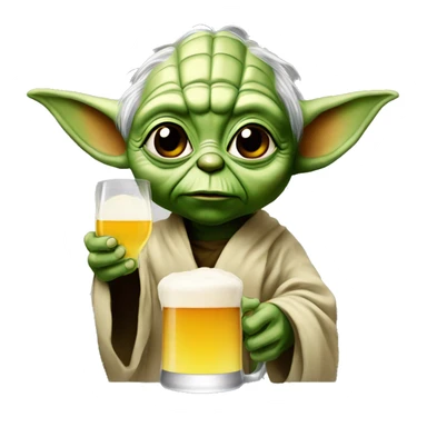 Yoda drink à beer  sticker