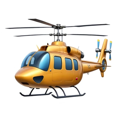 helicopter with a big smile and funny eyes sticker