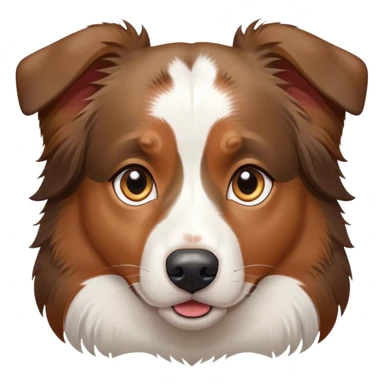 tricolor australian shepherd looking suspiciously sticker