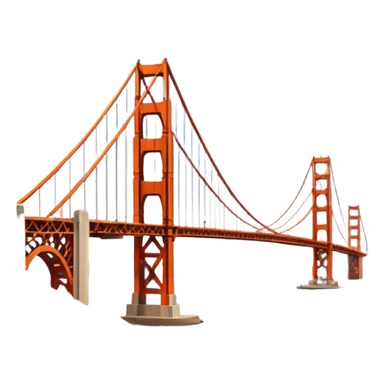 Golden Gate Bridge 🌉 in frame sticker