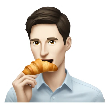 Pavel durov eats croissant sticker
