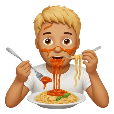 the man who eats pasta sticker