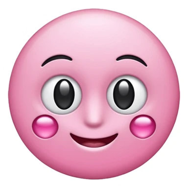  Coração metade rosa e metade branco emoji sem borda  sticker
