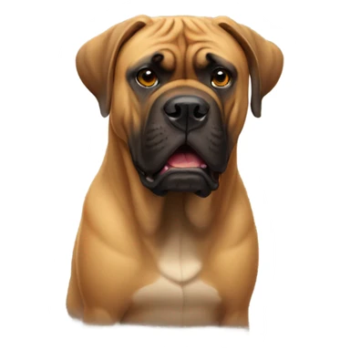 bullmastiff play sticker