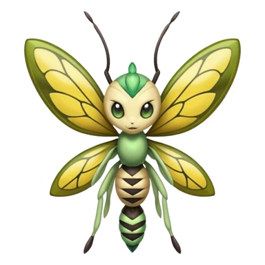 Meloetta-Beedrill-Celebi-fusion sticker