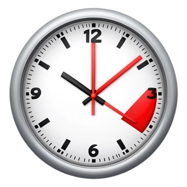 Time ticking sticker