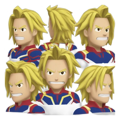 All might hero motivated sticker
