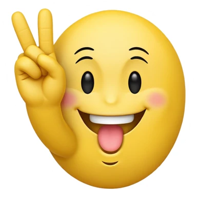 smiley face emoji with middle finger sticker