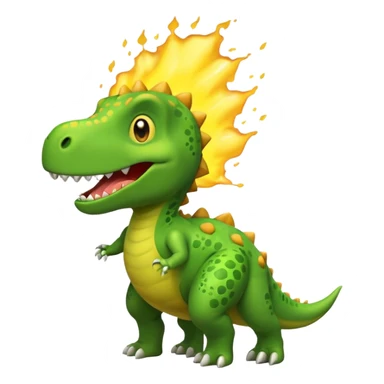 Farting dinosaur sticker