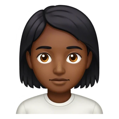 Hyperpigmentation with black hair sticker