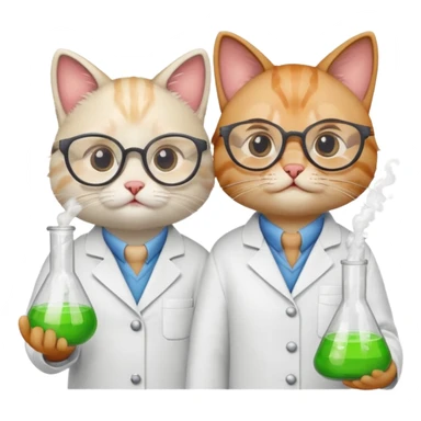 Chemist cats sticker