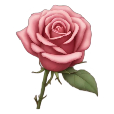 wilted rose sticker