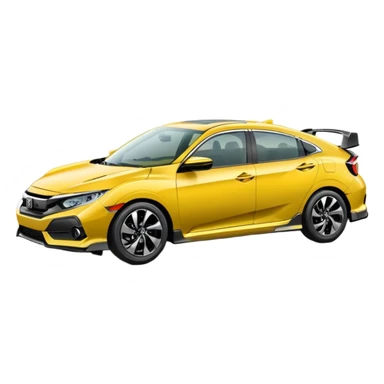 honda civic yellow sticker