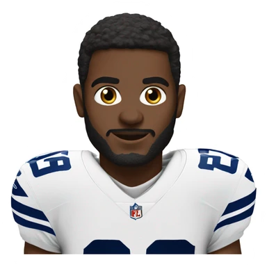NFL football player, Dallas cowboys, tacjle sticker