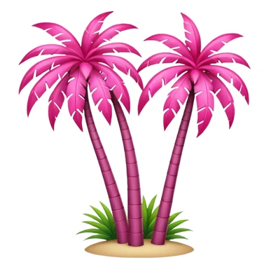 palmeras rosa sticker