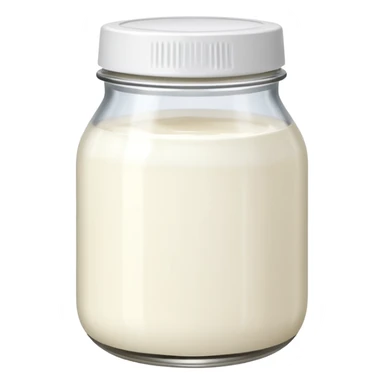 plain yogurt in a jar sticker
