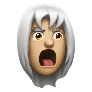 angrily keeping mouth shut sticker