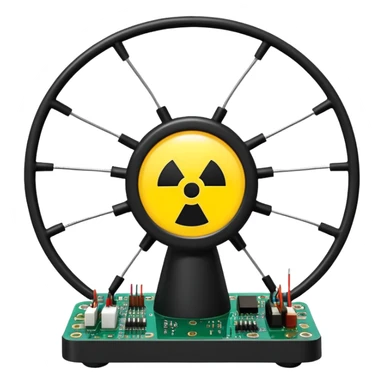 science, chemicals, electronics, electric wires, light bulb, LED, resistors, circuit board, ic, physics,  nuclear model sticker