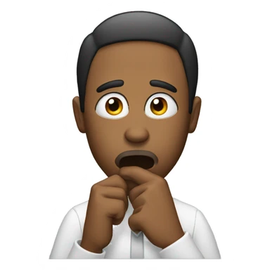  guy telling you to be quiet sticker