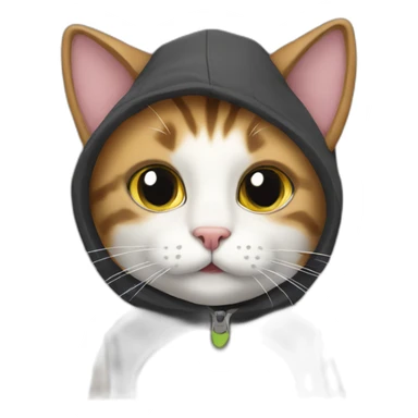 cat wearing cat costume sticker