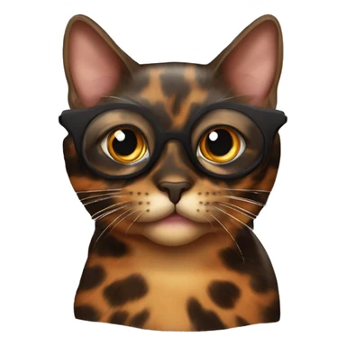 tortoiseshell cat who’s blind in one eye sticker