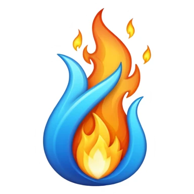 Fuego azul sticker