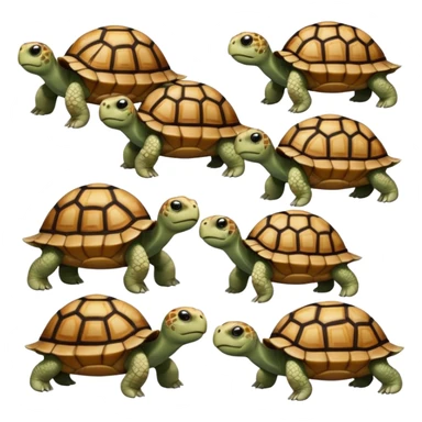 Tortoises in confusion sticker