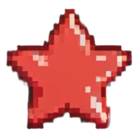 Communist red star symbol sticker