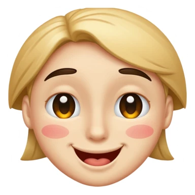 Wink face sticker